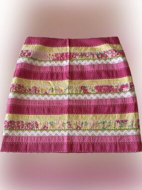 Lilly Pulitzer Women’s Striped Ribbon Skirt Size 10